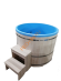 Купель для бани ExpertSaun круглая из кедра с пластиковой вставкой, h 1000мм