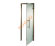 Дверь стеклянная Grandis GS 7х19-М-S-BR коробка алюминий Brasch, ручка Абаш  