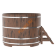 Купель для бани BentWood круглая из мореного дуба Рустик, D1,8 м