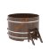 Купель для бани BentWood круглая из мореного дуба Премиум, D1,5 м