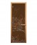 Дверь стеклянная «бронза Банька» коробка 1900х700 мм, осина
