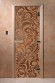 Дверь стеклянная DoorWood «Хохлома бронза матовая», 1700х700 мм