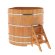 Купель для бани BentWood угловая из сращённой лиственницы, 1,37х1,37 м