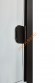 Дверь стеклянная Grandis GS 7х21-M1-S-Bl коробка алюминий Diamond Black, ручка Термоабаш