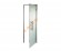 Дверь стеклянная Grandis GS 7х21-М-Н-Si коробка алюминий Silver