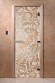 Дверь стеклянная DoorWood «Хохлома сатин», 1700х700 мм